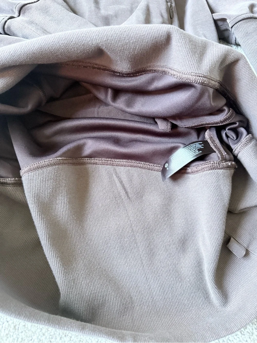 Lululemon Softstream long sleeve half zip dress- espresso size 6